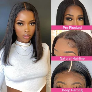 Jerry Curly Short Bob Wigs 13×4 Frontal Bob Wig 12inch